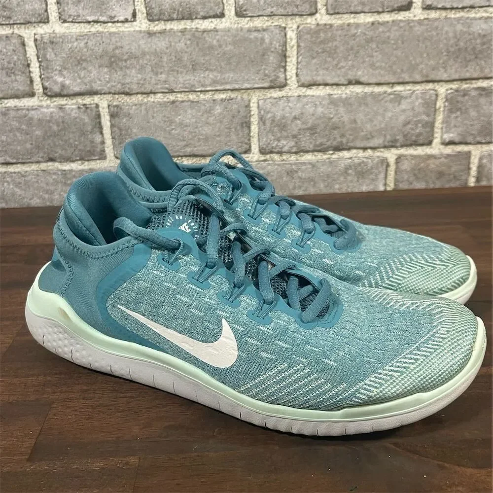 Nike Free RN Girls Athletic Shoes Blue Size 6.5 Youth Lightweight